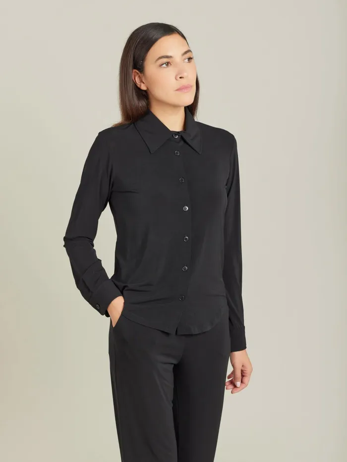 Agns B Tops and Shirts Women Black Jersey Crpe Boys Boys Shirt