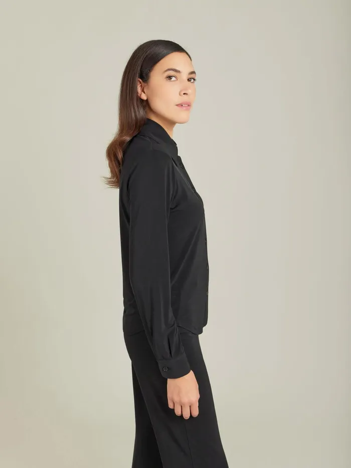 Agns B Tops and Shirts Women Black Jersey Crpe Boys Boys Shirt
