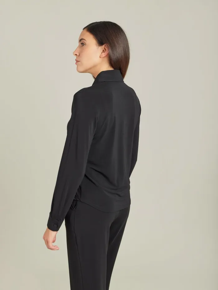 Agns B Tops and Shirts Women Black Jersey Crpe Boys Boys Shirt