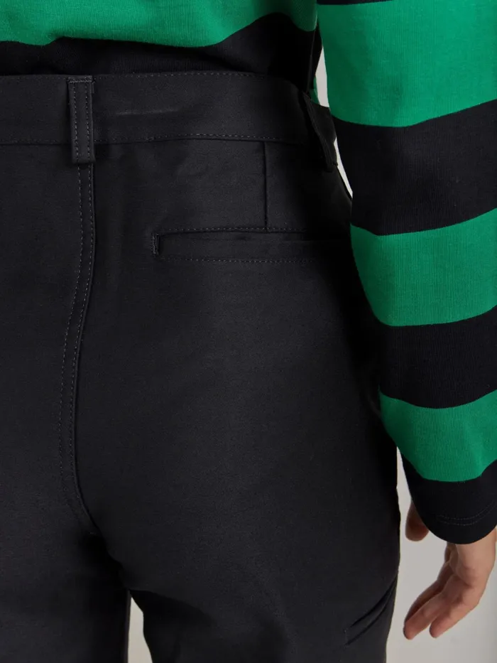 Agns B Trousers and Jeans Women Black Cotton Trousers X Dolmen