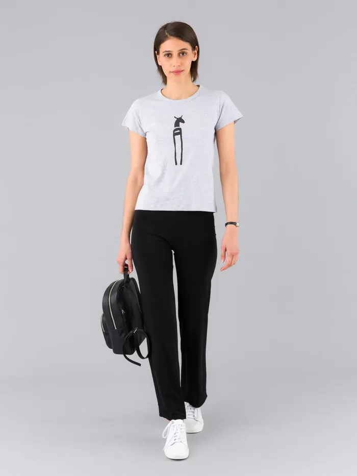 Agns B Trousers and Jeans Women Black Jersey Filipo Trousers