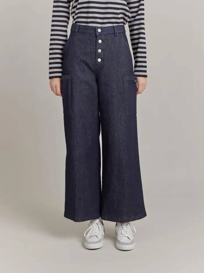Agns B Trousers and Jeans Women Denim Cotton Trousers