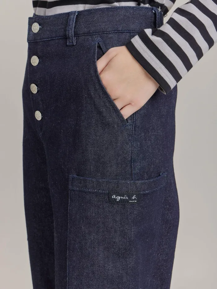 Agns B Trousers and Jeans Women Denim Cotton Trousers