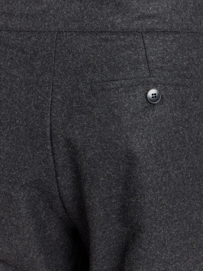 Agns B Trousers Men Grey Wool Tweed Trousers