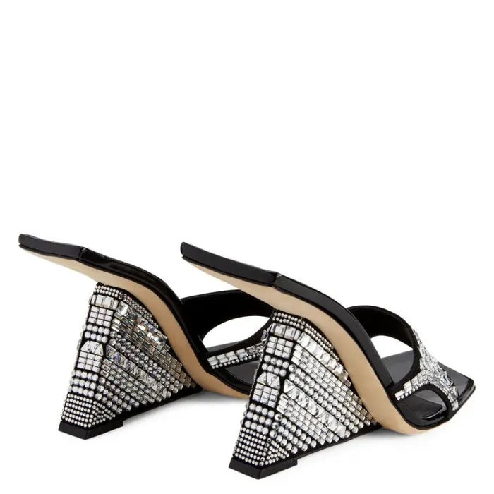 Akira Shine Black Women Giuseppe Zanotti Sandals