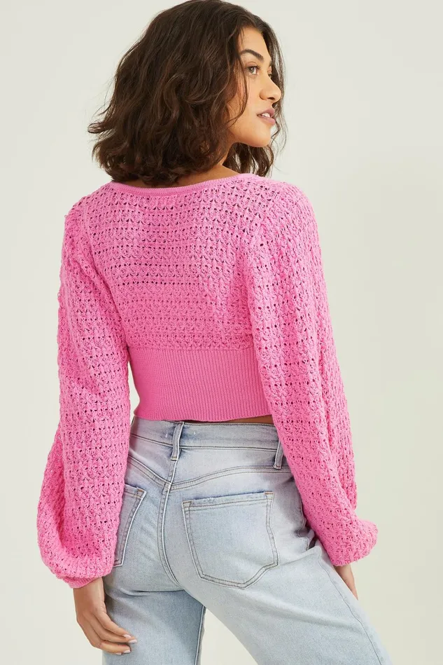 Altar039d State Briella Knit Sweater Women Cropped Sweaters