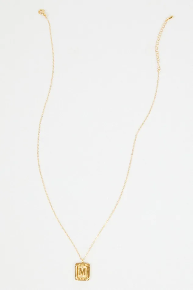 Altar039d State Burst Tag Monogram Necklace 8211 M Women Jewelry