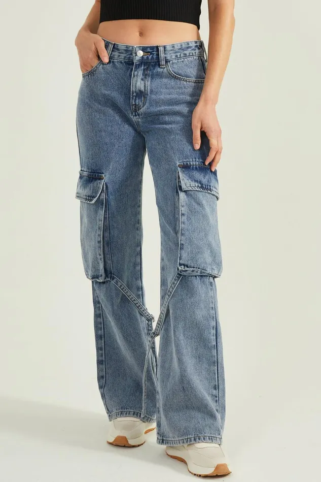 Altar039d State Collins Cargo Strap Jeans Women Jeans