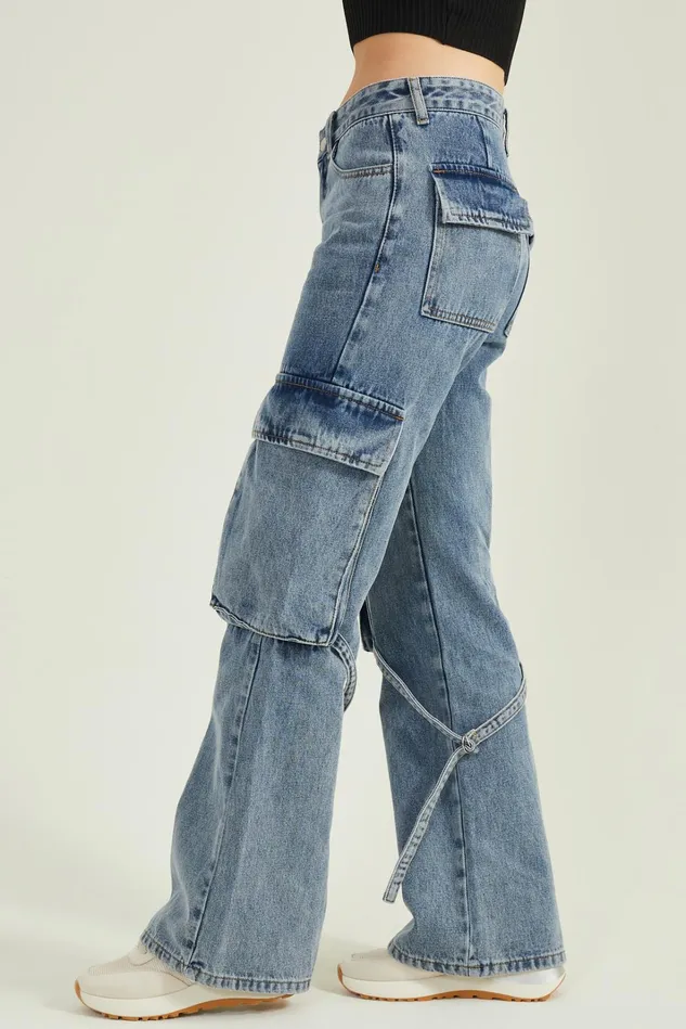 Altar039d State Collins Cargo Strap Jeans Women Jeans