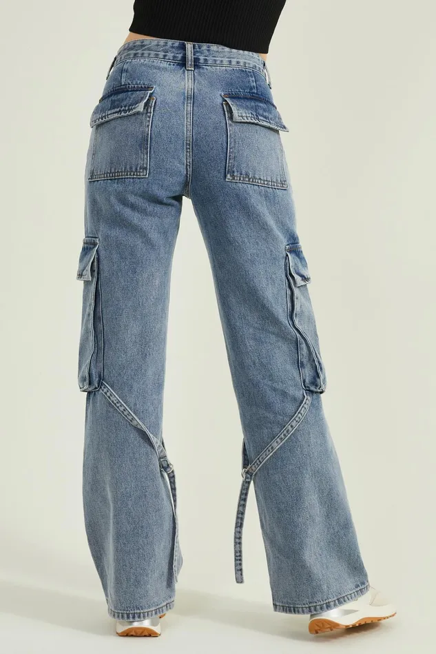 Altar039d State Collins Cargo Strap Jeans Women Jeans