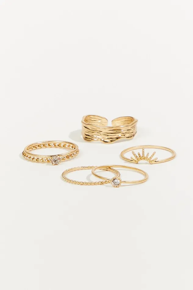 Altar039d State Dainty Ring 5 Pack Women Jewelry