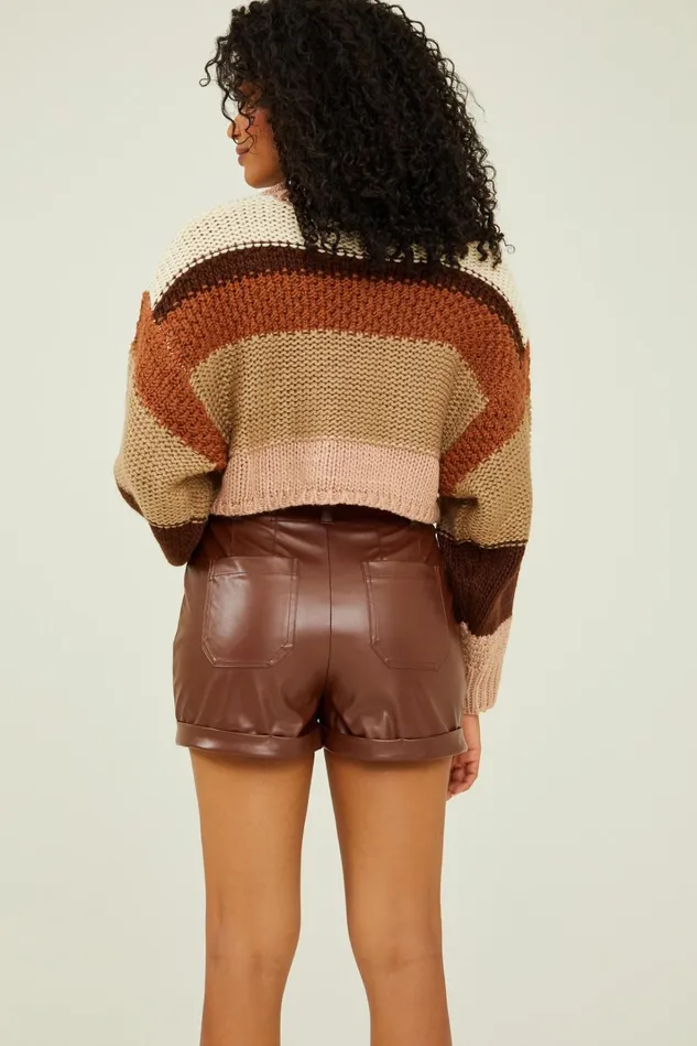 Altar039d State Eliza Striped Chunky Sweater Women Sweaters