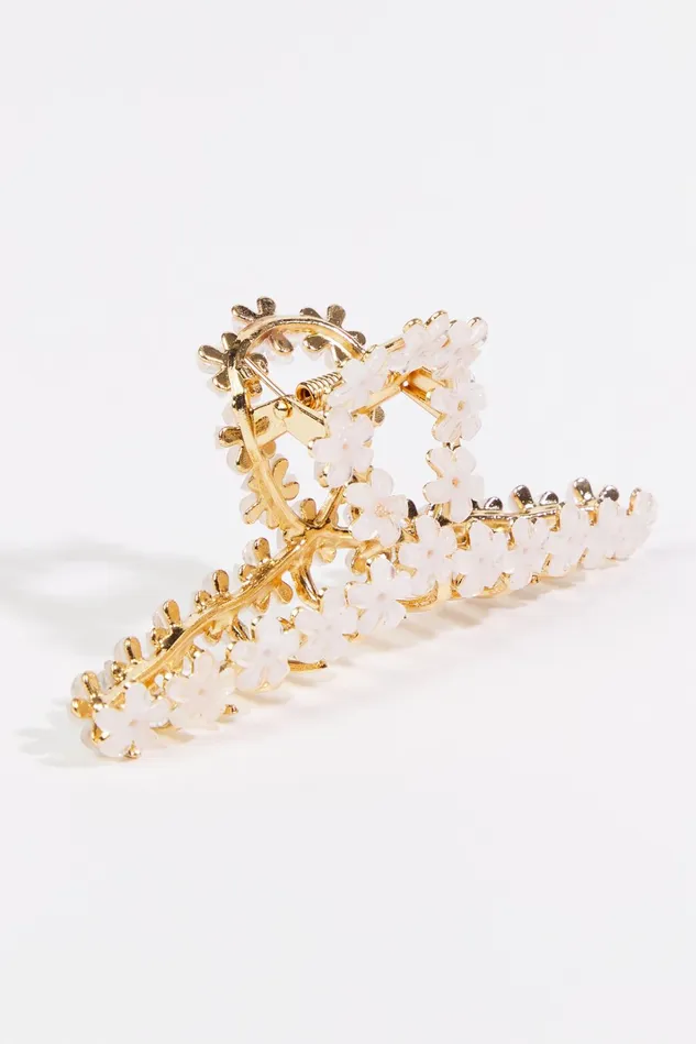 Altar039d State Glitter Flower Claw Clip Women Hair Accessories