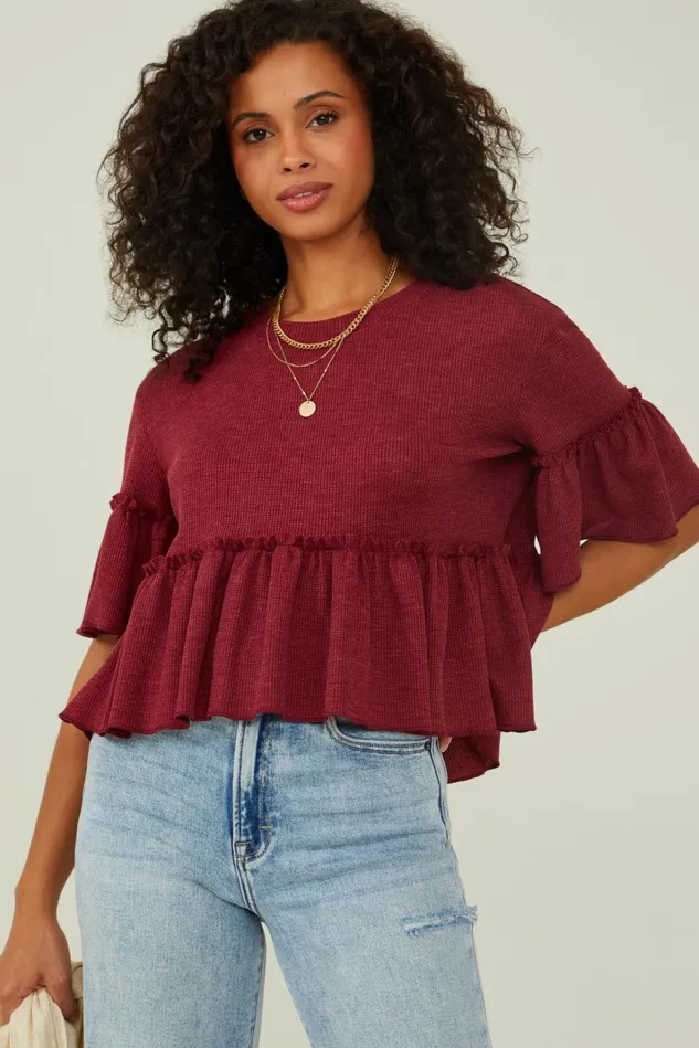 Altar039d State Ilana Thermal Top Women Blouses