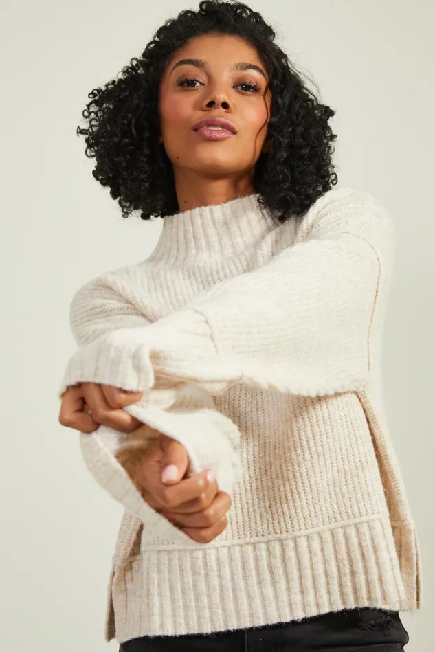 Altar039d State Josie Mock Neck Sweater Women Sweaters