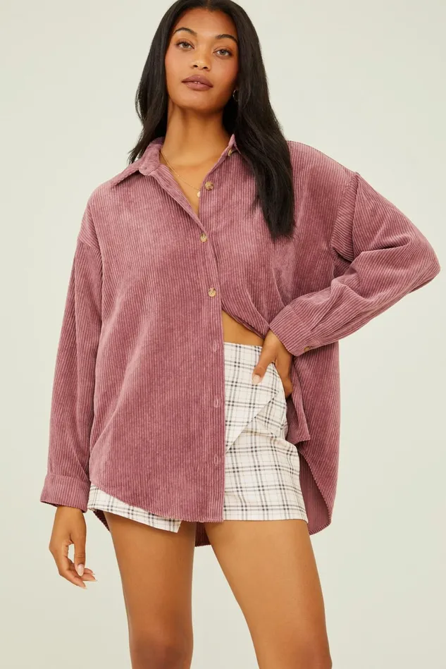 Altar039d State Madison Ribbed Shacket Women Jackets