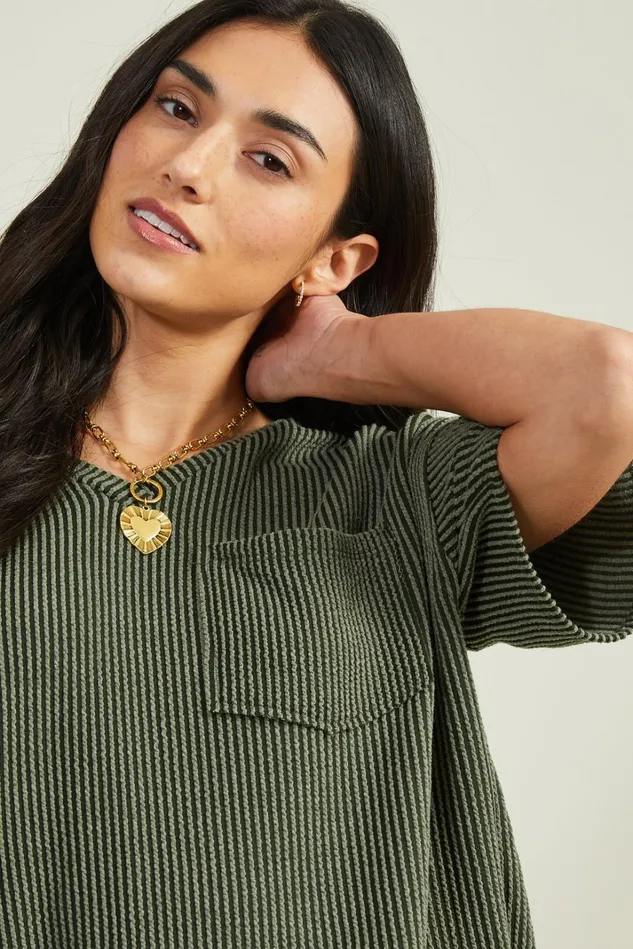 Altar039d State Madyson Ribbed Tunic Women Blouses
