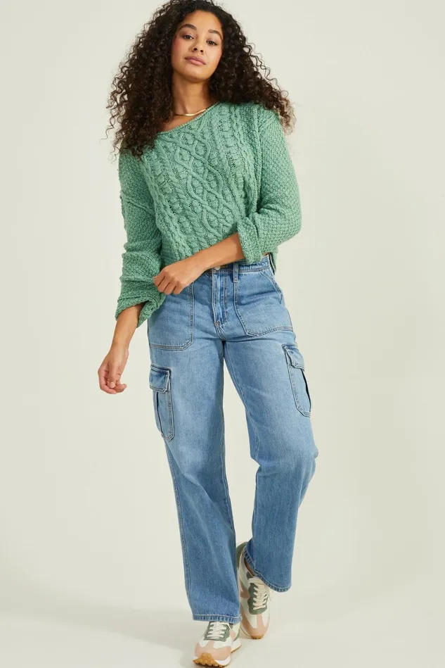 Altar039d State Marlowe Cropped Sweater Women Cropped Sweaters