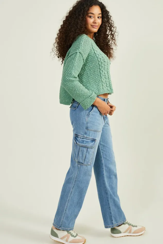 Altar039d State Marlowe Cropped Sweater Women Cropped Sweaters