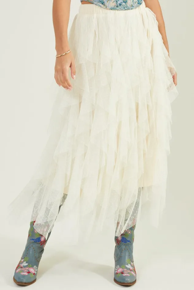 Altar039d State Nia Tulle Waterfall Skirt Women Skirts Skorts
