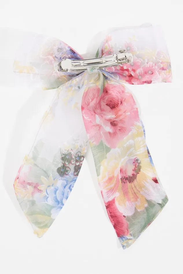 Altar039d State Ophelia Floral Tulle Hair Bow Women Hair Accessories