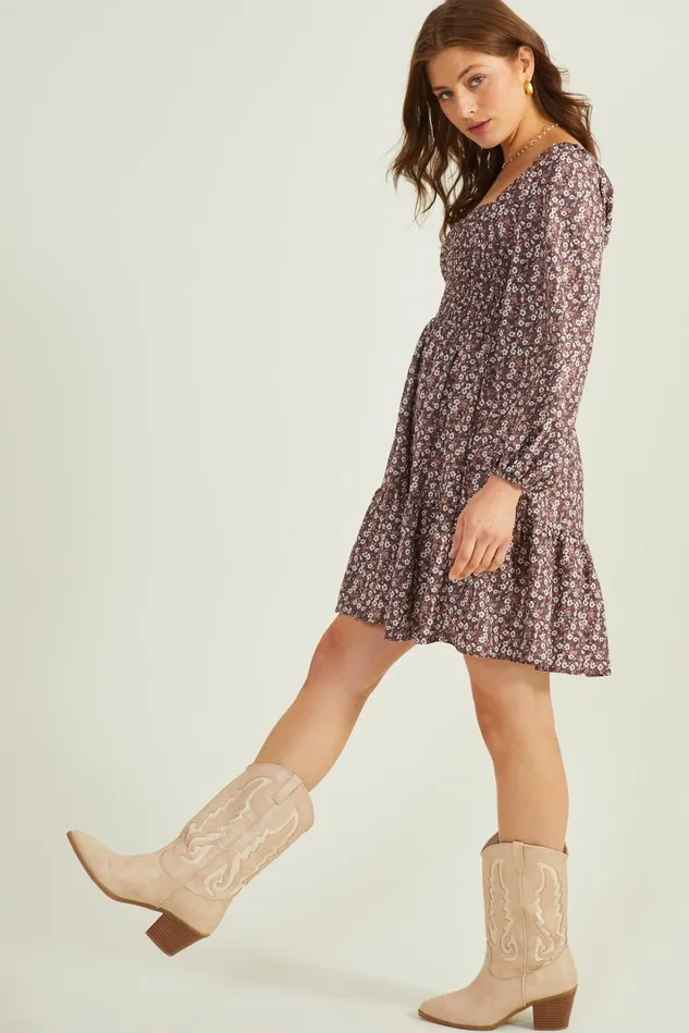 Altar039d State Rhea Floral Smocked Dress Women Casual