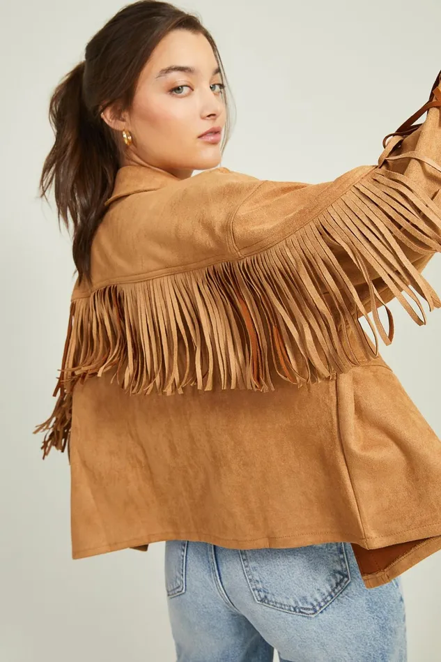 Altar039d State Stacy Suede Fringe Jacket Women Jackets