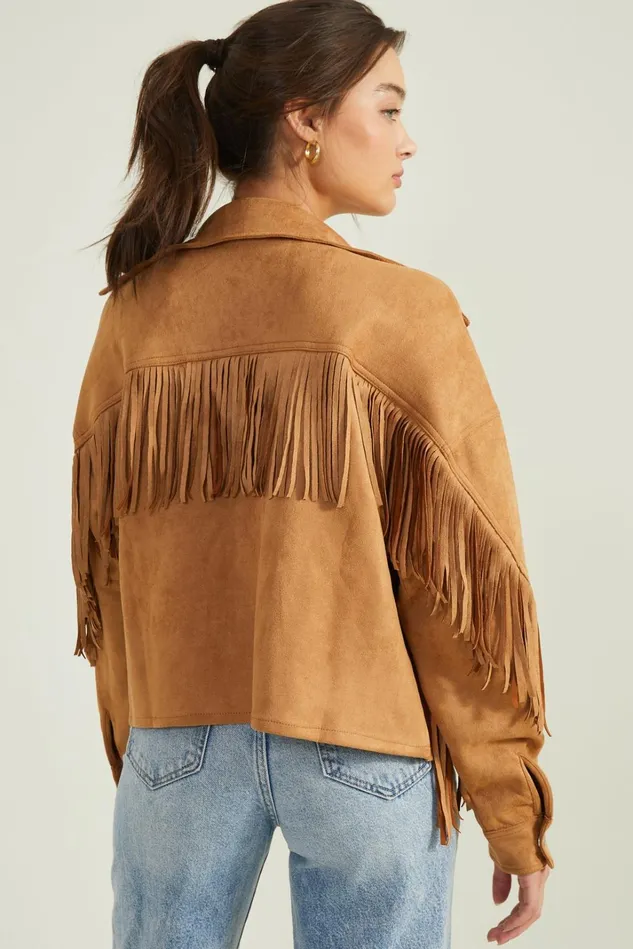 Altar039d State Stacy Suede Fringe Jacket Women Jackets