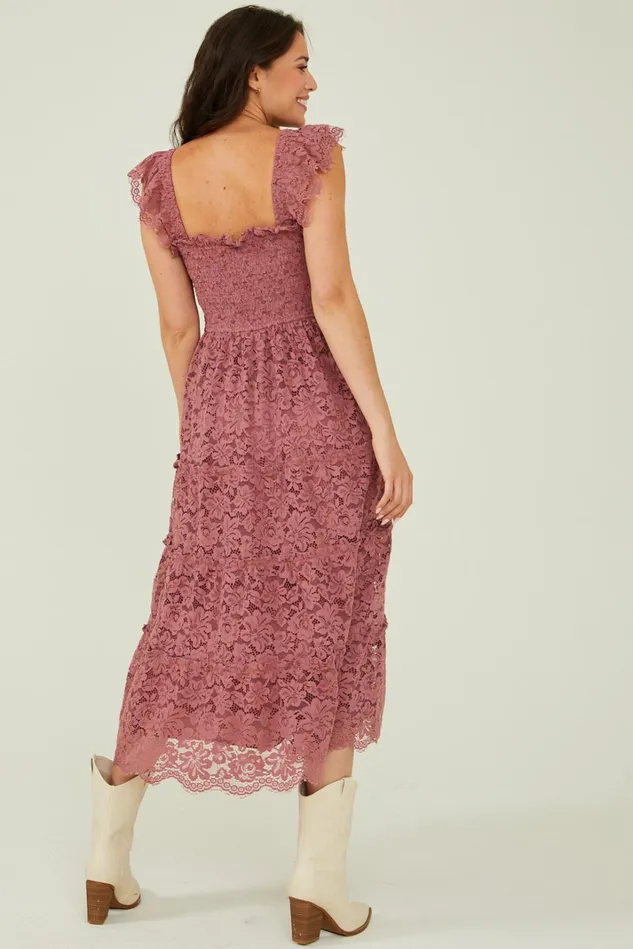 Altar039d State Trystyn Lace Midi Dress Women Maxi Midi