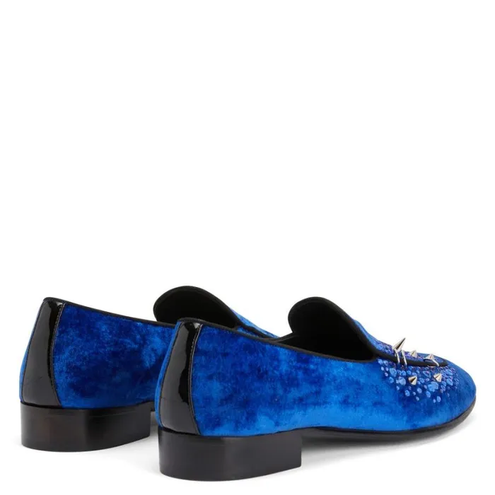 Alvaro Studs Blue Men Giuseppe Zanotti Shoes