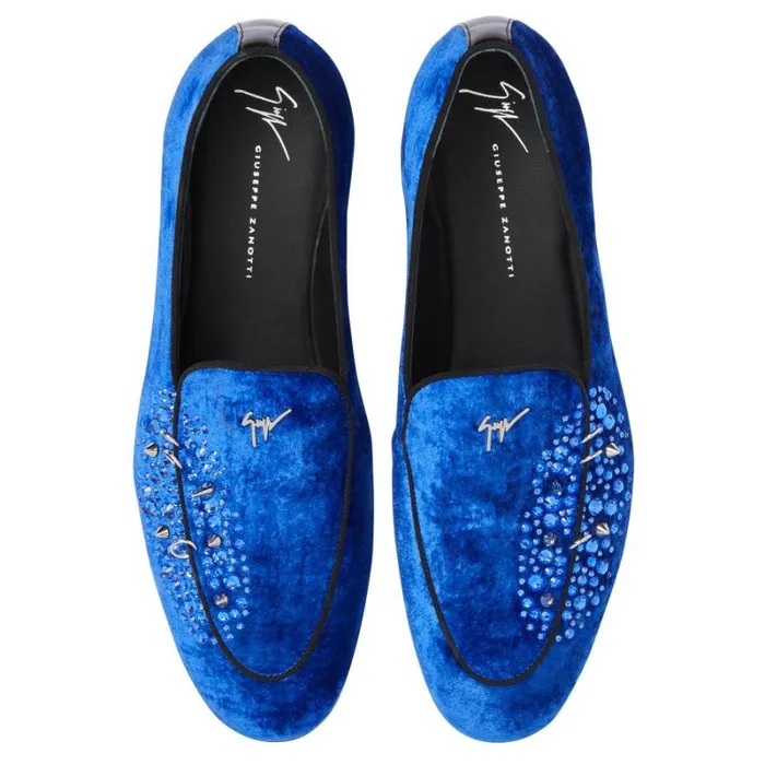 Alvaro Studs Blue Men Giuseppe Zanotti Shoes