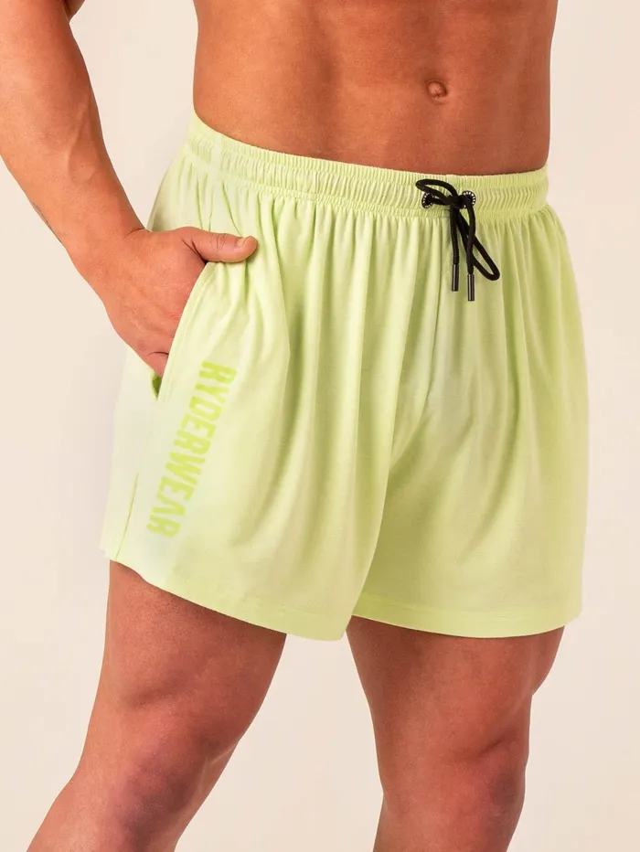 Arnie Shorts 8211 Lime Men Ryderwear Gym Shorts