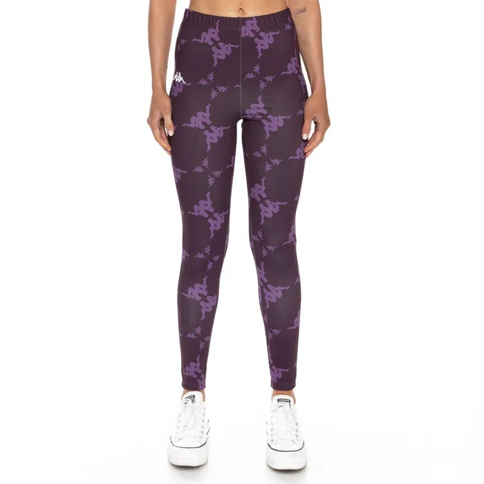Authentic Bantro Leggings 8211 Violet White Violet White Kappa Womens Leggings Authentic Bantro Leggings 8211 Violet White Violet White Kappa Womens Leggings