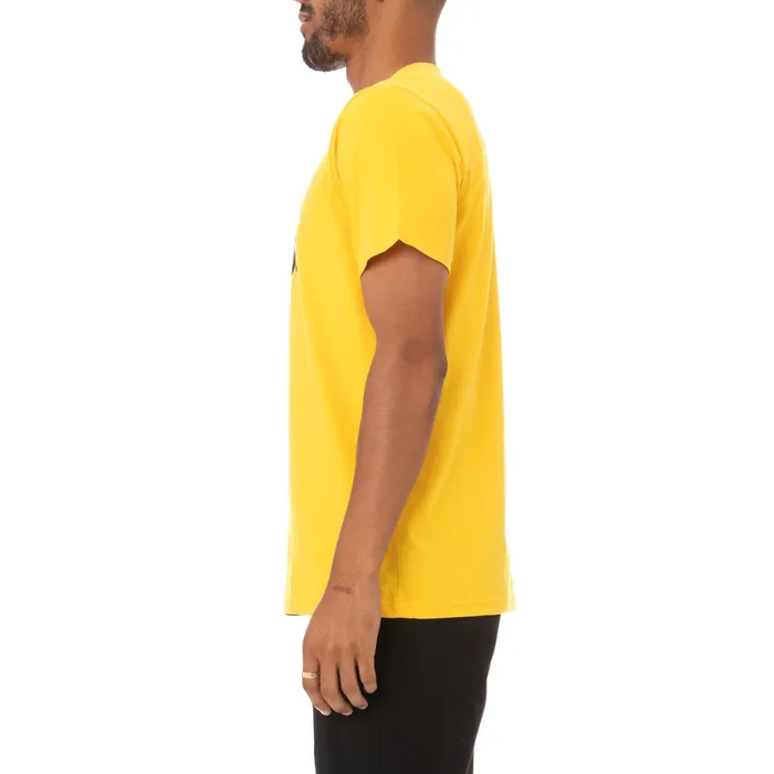 Authentic Estessi TShirt 8211 Yellow Yellow Kappa Mens TShirts Casaul