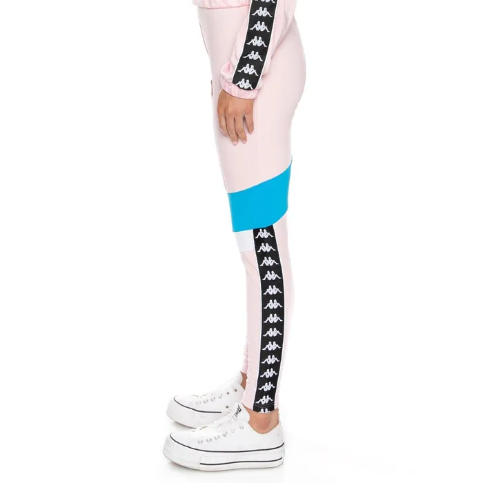 Authentic Football Eshu Leggings 8211 Pink White Blue Pink White Blue Kappa Womens Track Suits