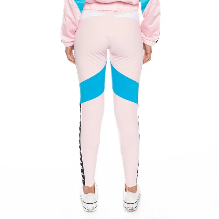 Authentic Football Eshu Leggings 8211 Pink White Blue Pink White Blue Kappa Womens Track Suits