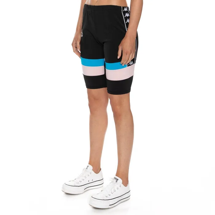 Authentic Football Eve Bike Shorts 8211 Black Blue Pink Black Blue Pink Kappa Womens Shorts Online Shopping