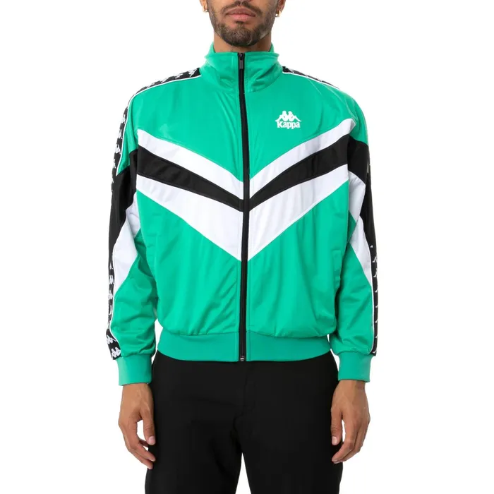 Authentic Football Evok Track Jacket 8211 Green Green Kappa Mens Track Jackets