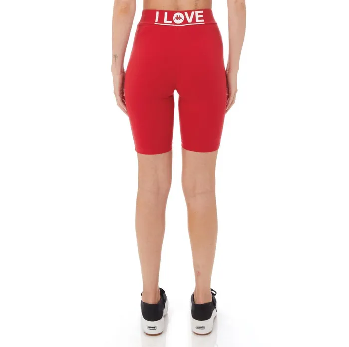 Authentic Love Chorzow Bike Shorts 8211 Red Red Kappa Womens Shorts Cheap On Sale