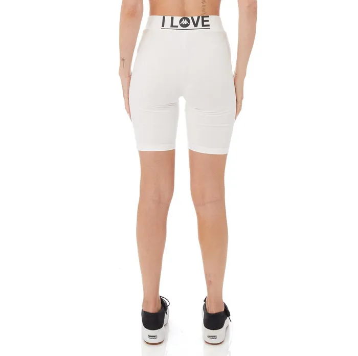 Authentic Love Chorzow Bike Shorts 8211 White White Kappa Womens Shorts For Sale