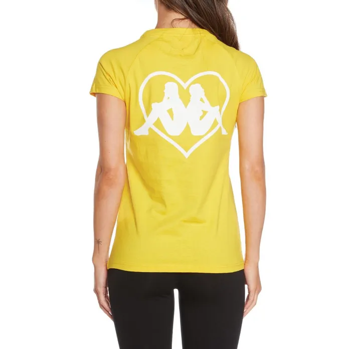 Authentic Love Gornicza TShirt 8211 Yellow Yellow Kappa Womens TShirts Near Me