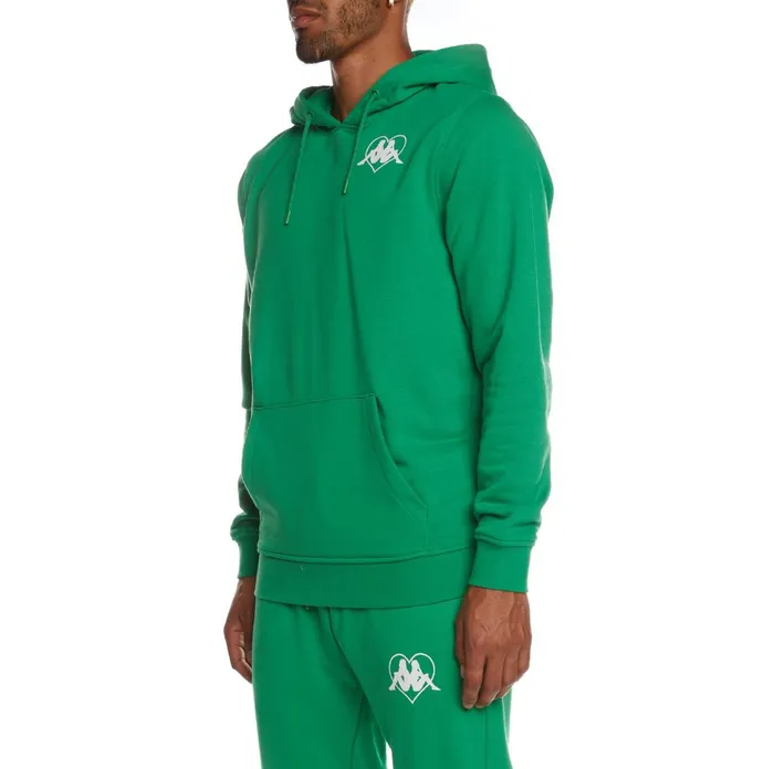 Authentic Love Torun Hoodie 8211 Green Fern Green Fern Kappa Mens Sweatsuits
