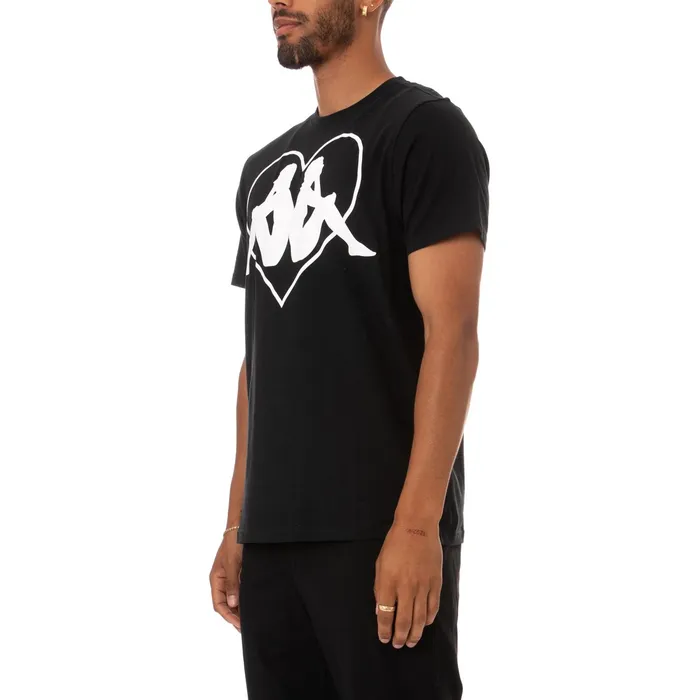Authentic Love Zielona TShirt 8211 Black Black Kappa Mens TShirts Online Shopping