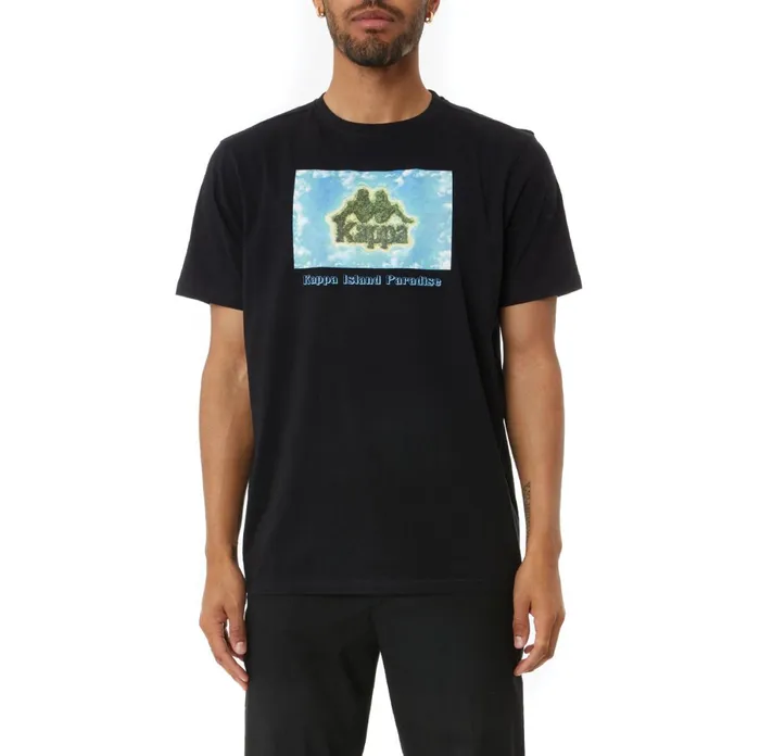 Authentic Penance TShirt 8211 Black Black Kappa Mens TShirts Christmas