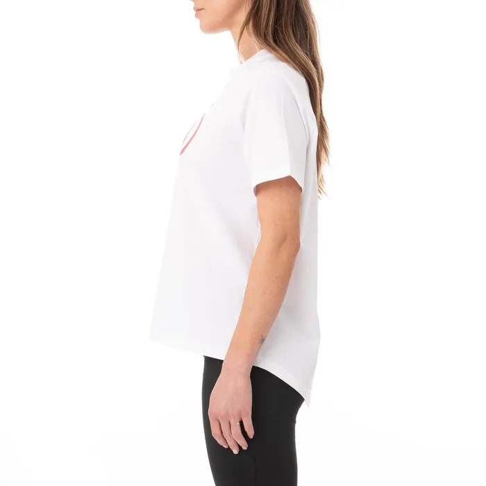 Authentic Pop Emasar TShirt 8211 White Fuchsia White Fuchsia Kappa Womens TShirts Near Me