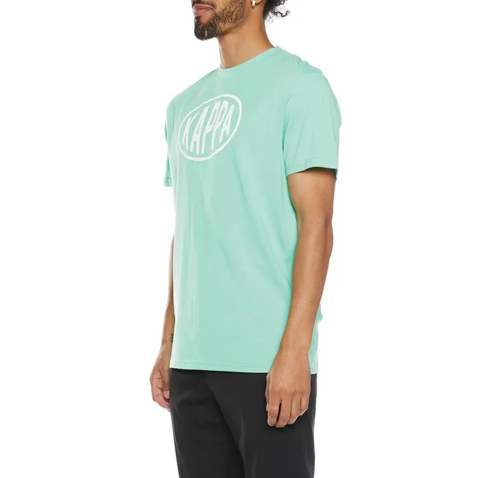 Authentic Pop Esazar TShirt 8211 Green Spring White Green Spring White Kappa Mens TShirts Popular