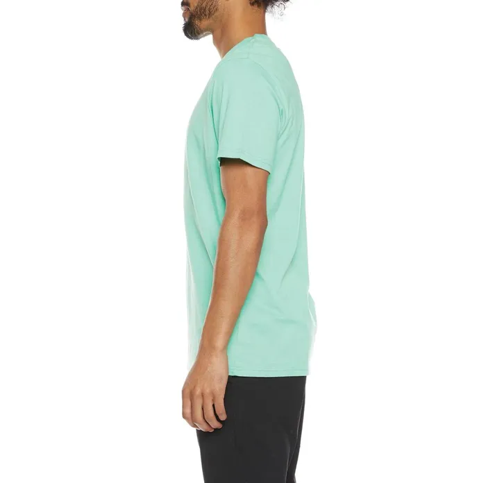 Authentic Pop Esazar TShirt 8211 Green Spring White Green Spring White Kappa Mens TShirts Popular