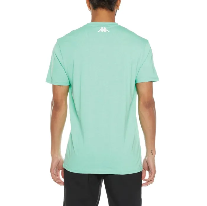 Authentic Pop Esazar TShirt 8211 Green Spring White Green Spring White Kappa Mens TShirts Popular