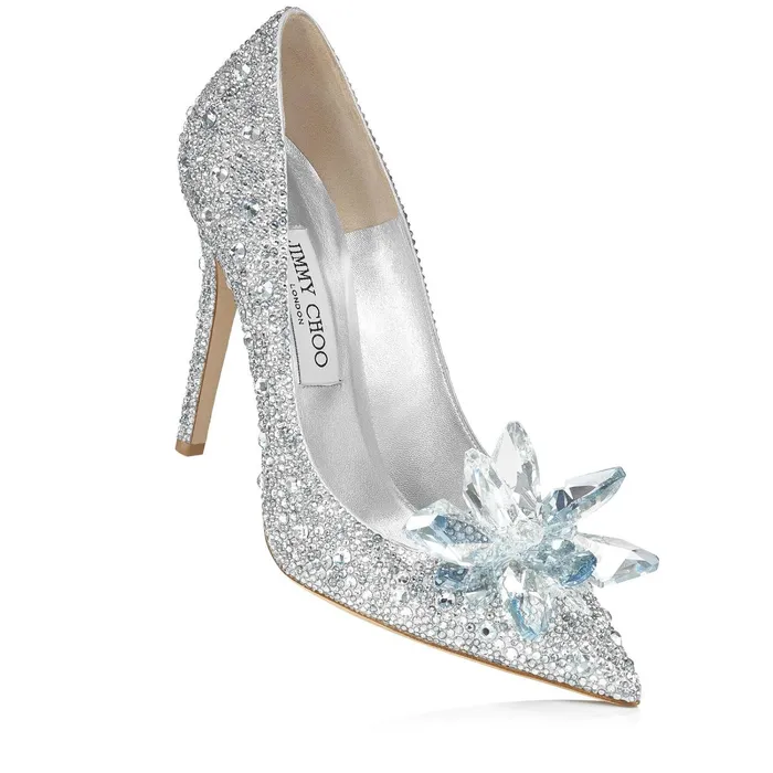Avril Crystal Covered Pointy Toe Pumps Crystal Women JIMMY CHOO Bridal Shoes