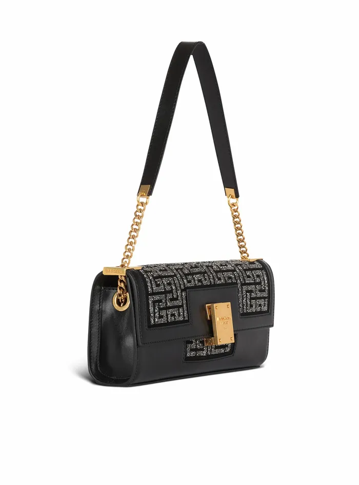 Balmain 1945 Bags Womens Calfskin Jacquard 1945 Clutch Bag With Swarovski Jewerly Black Balmain 1945 Bags Womens Calfskin Jacquard 1945 Clutch Bag With Swarovski Jewerly Black
